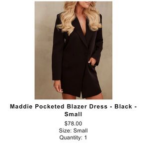 VICI x Emily Travis  Maddie Pocketed Blazer Dress